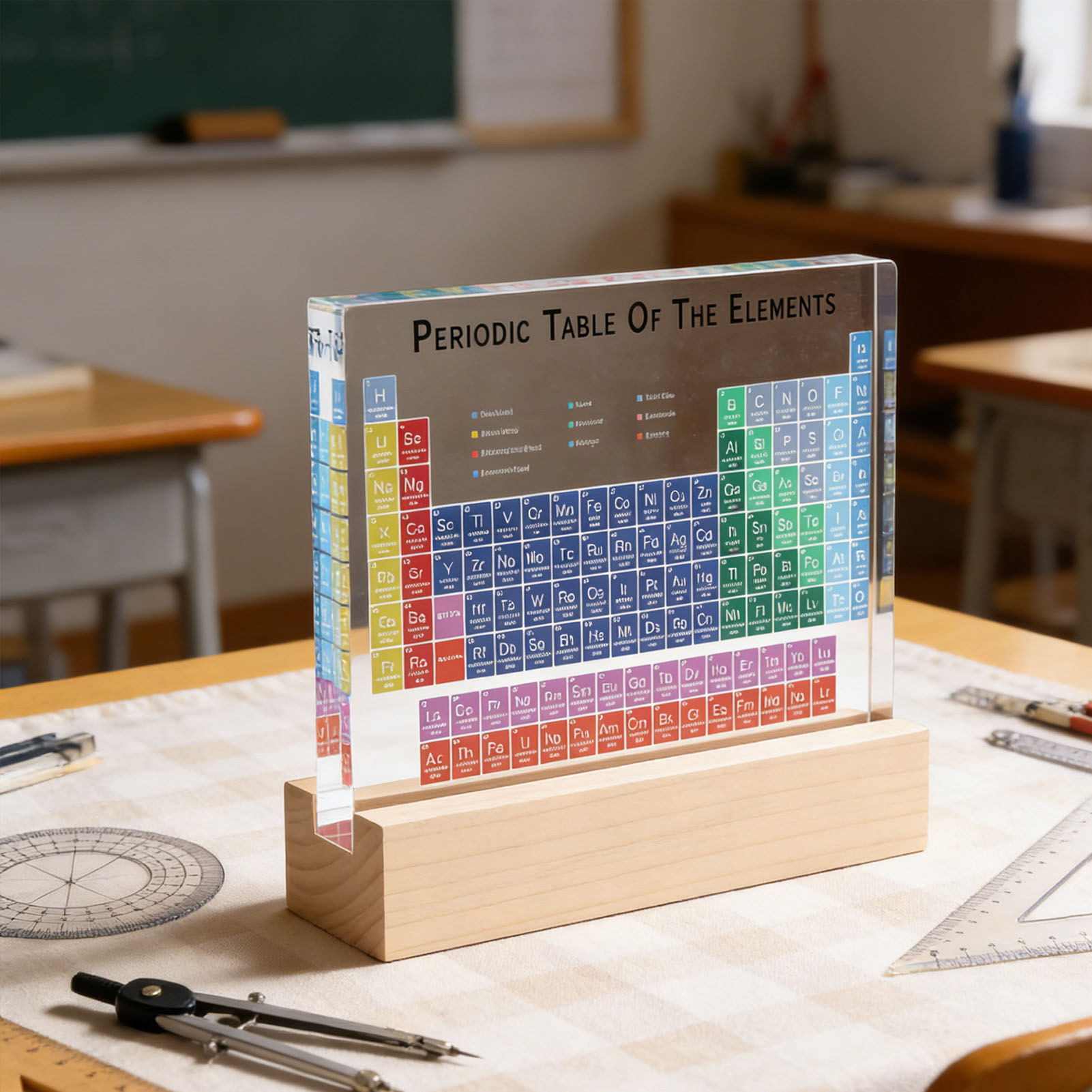 Elements Lighting Decor - Periodic Table Desktop Decoration Colored Letters