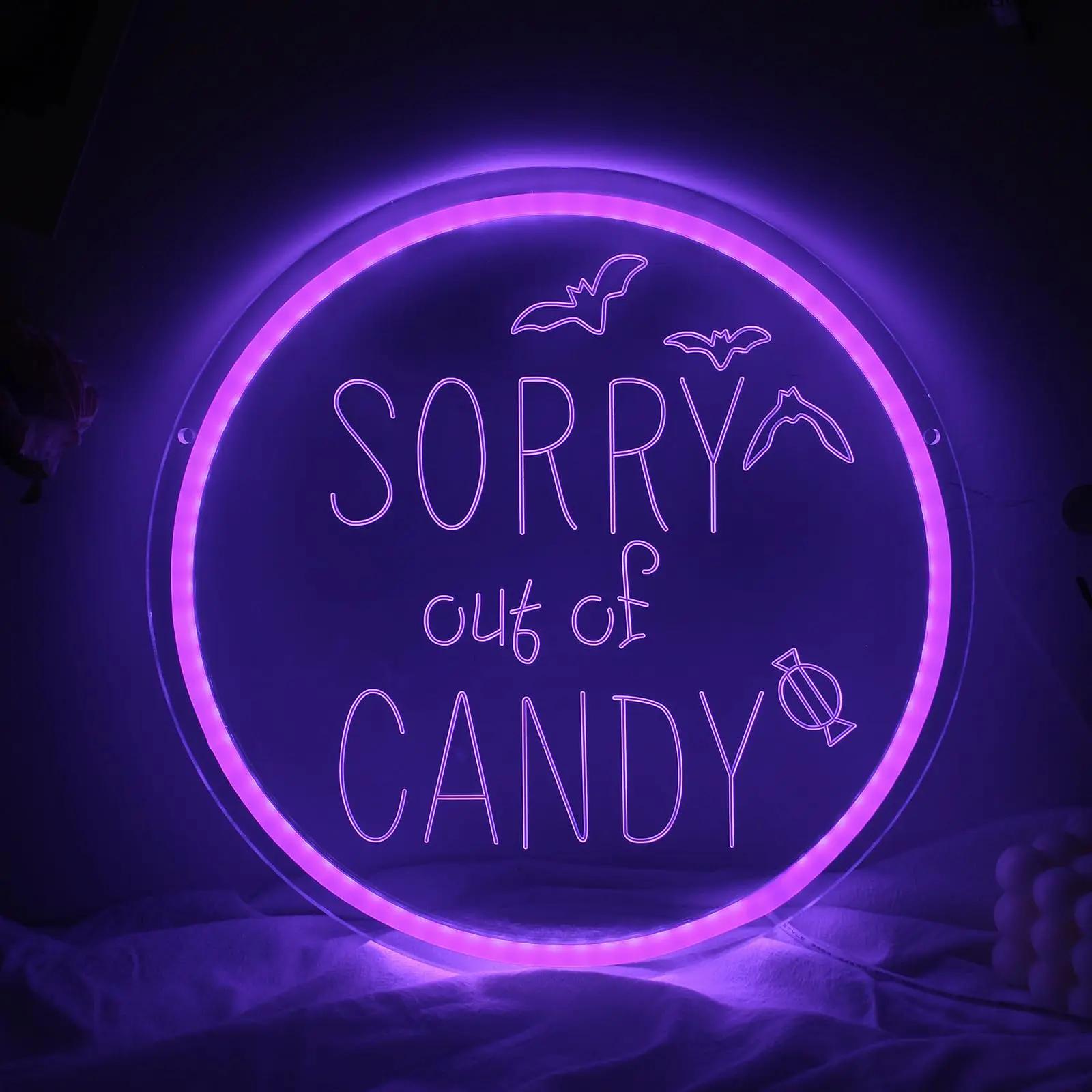 Home Decor Lighting Tricks - Sorry Out of Candy LED Neon