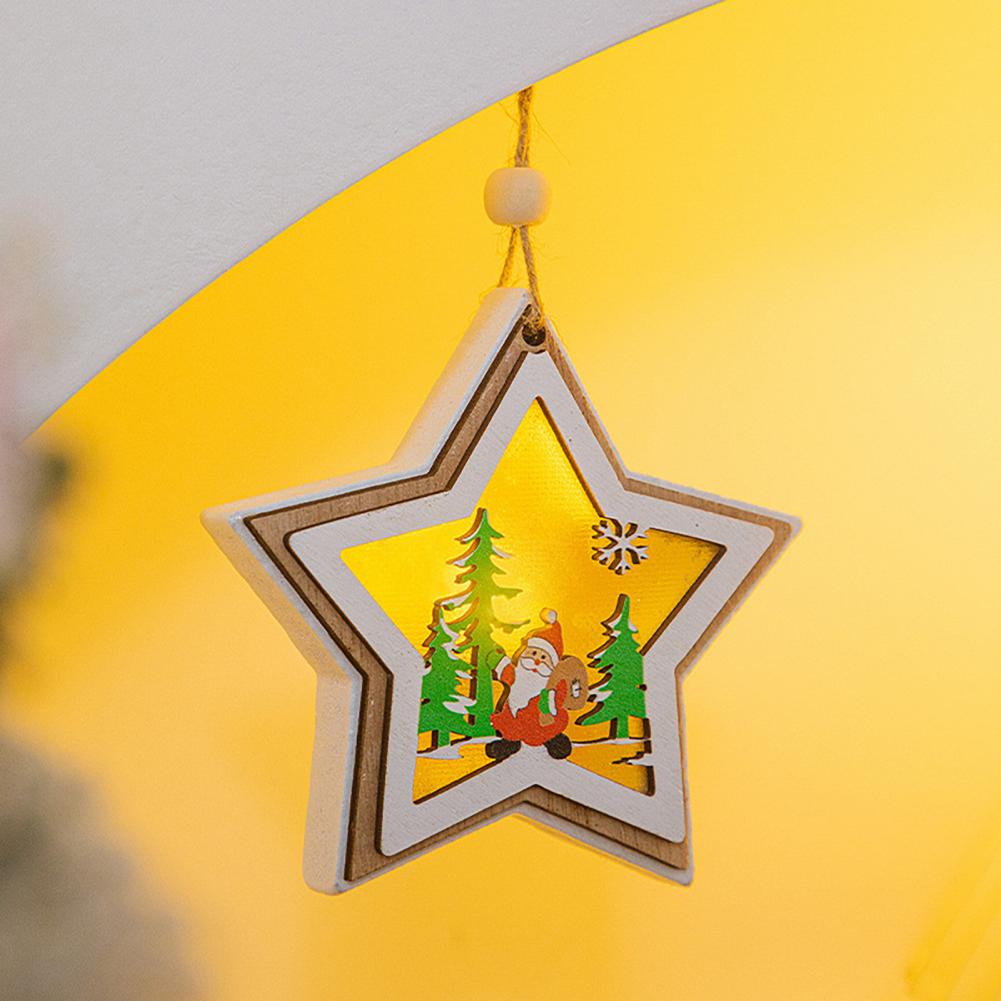 Elements Lighting Decor - Classic Christmas Elements Decor Natural Wood