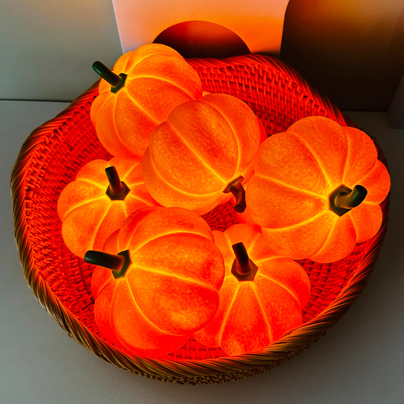 Home Decor Lighting Tricks - Halloween Pumpkin LED Night Light Battery