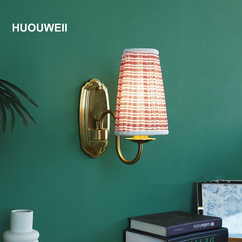 Elements Lighting Decor - Retro Fabric Wall Lamp Bronze Interstellar