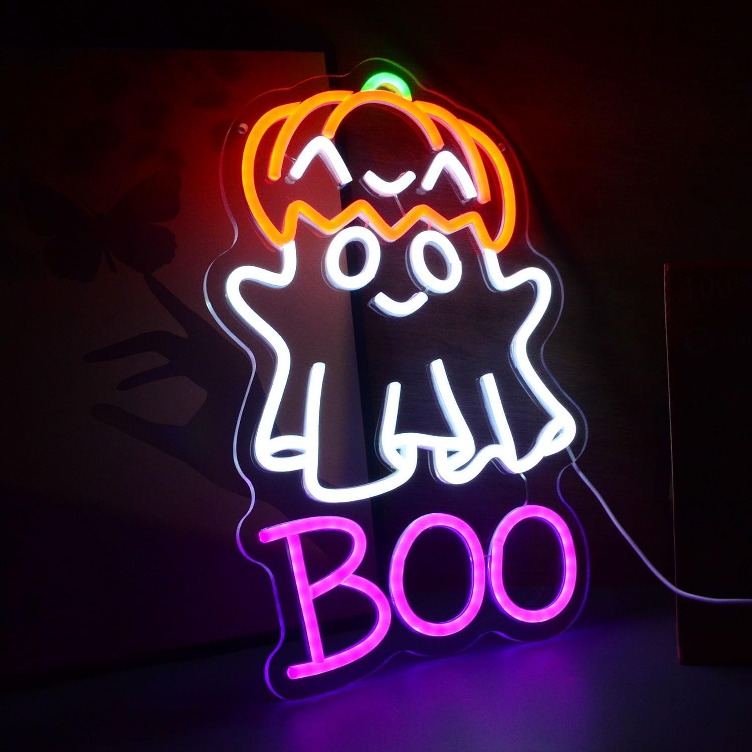 Cute Ghost Pumpkin Hat BOO LED - Home Decor Lighting Tricks ulasan dan harga