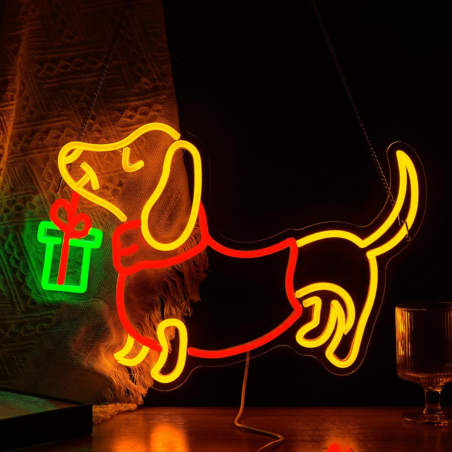 USB Dimmable Dachshund Neon Si - Lighting Decoration Ideas For Home ulasan dan harga