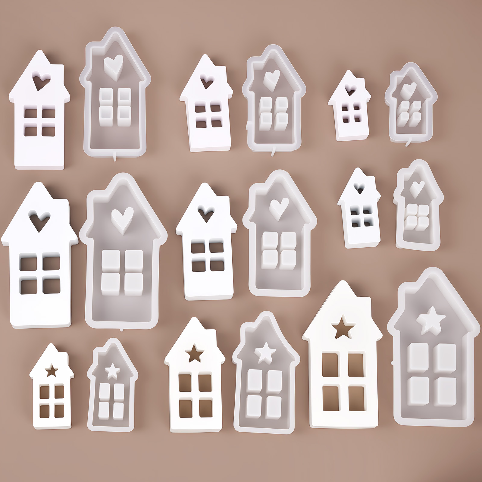 Star Heart House Silicone Mold - Lighting Decor House ulasan dan harga