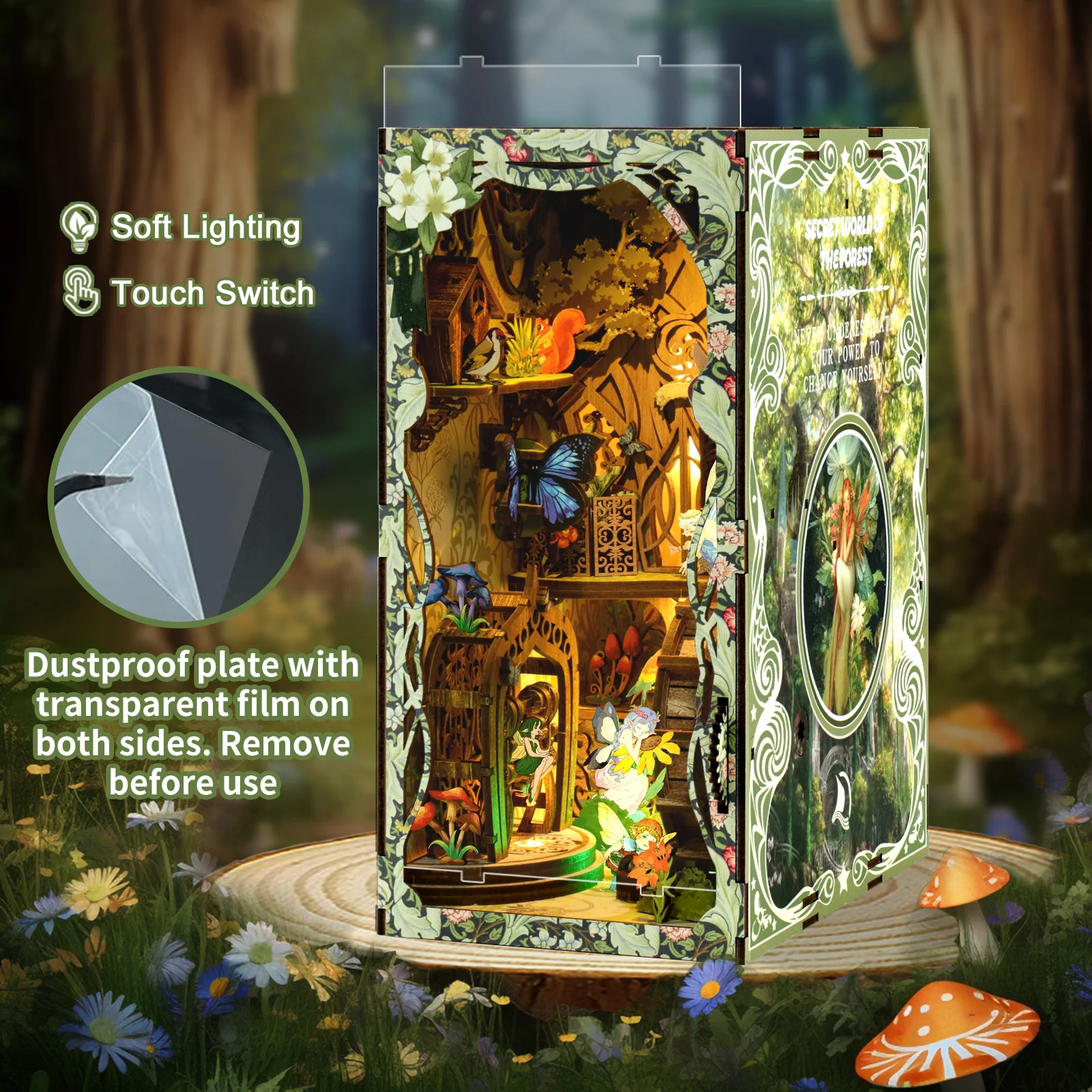 Cool DIY Book Nook Miniature H - Lighting Decor House ulasan dan harga