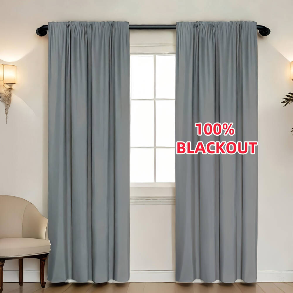 1pc 100% Blackout Curtain with - Lighting Decor Ideas ulasan dan harga