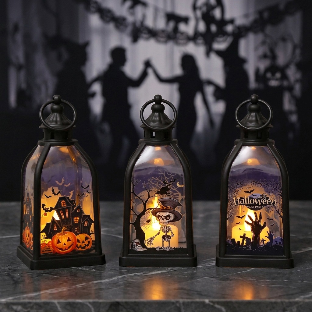 Halloween Ghost Castle Themed  - Lighting Decor House ulasan dan harga