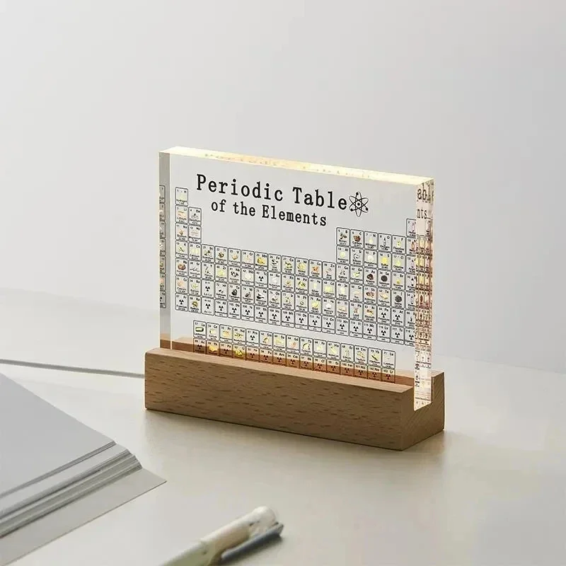 Mendeleev Periodic Table Acryl - Elements Lighting Decor ulasan dan harga