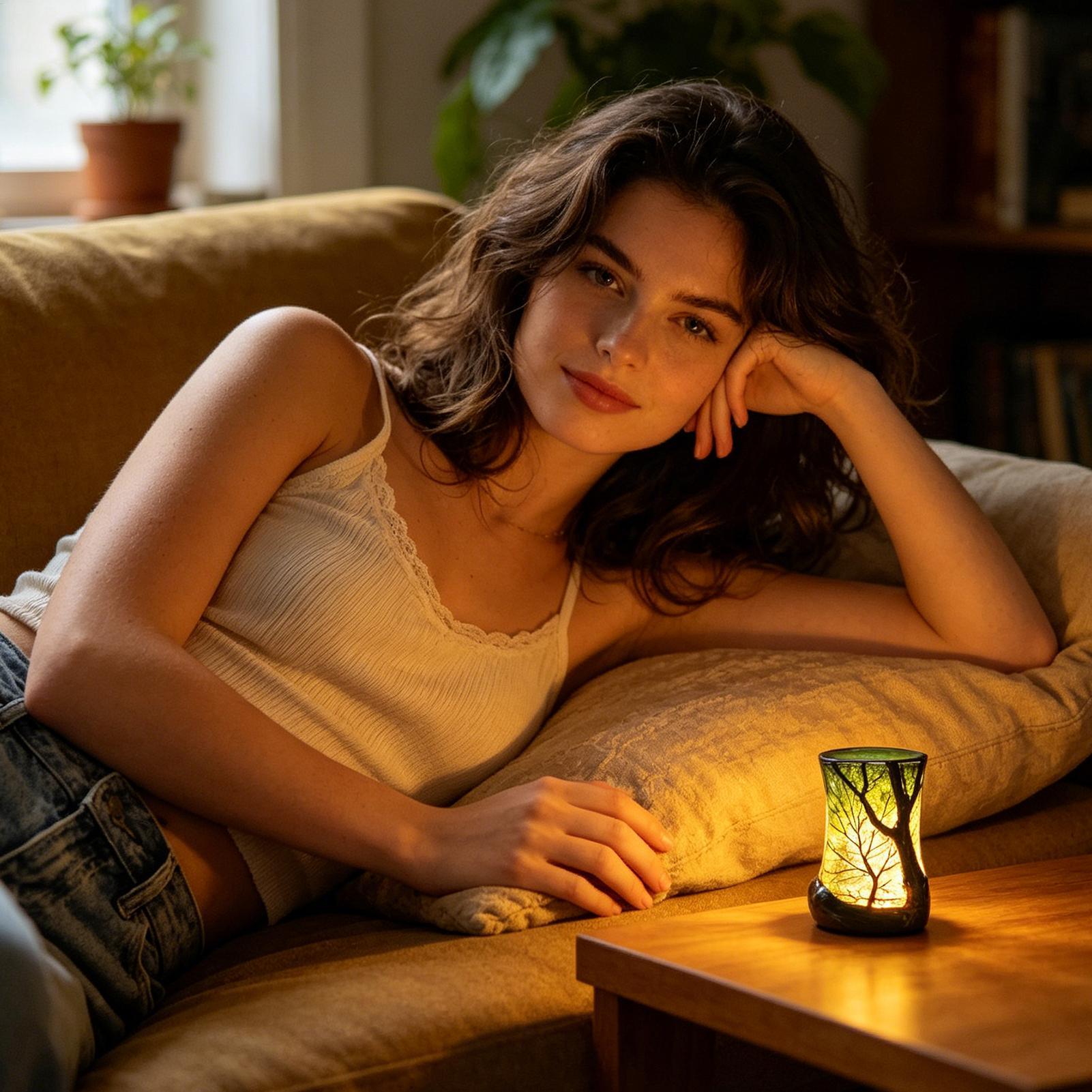 Bedside Table Lamp Forest Nigh - Lightings Decoration ulasan dan harga