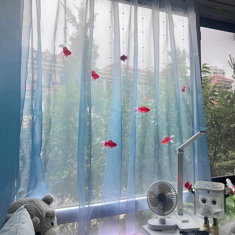 Light Blue Solid Sheer Voile W - Lighting Decor Ideas ulasan dan harga