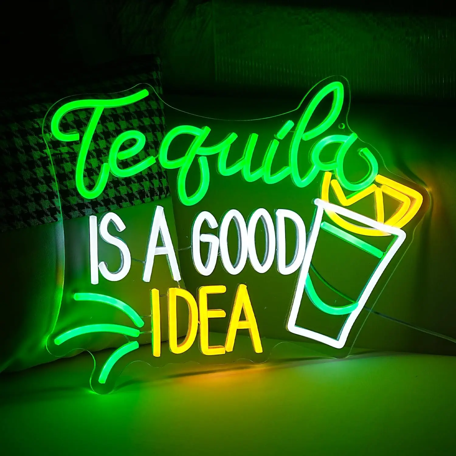 Tequila Is A Good Idea Neon Si - Lighting Decoration Ideas For Home ulasan dan harga
