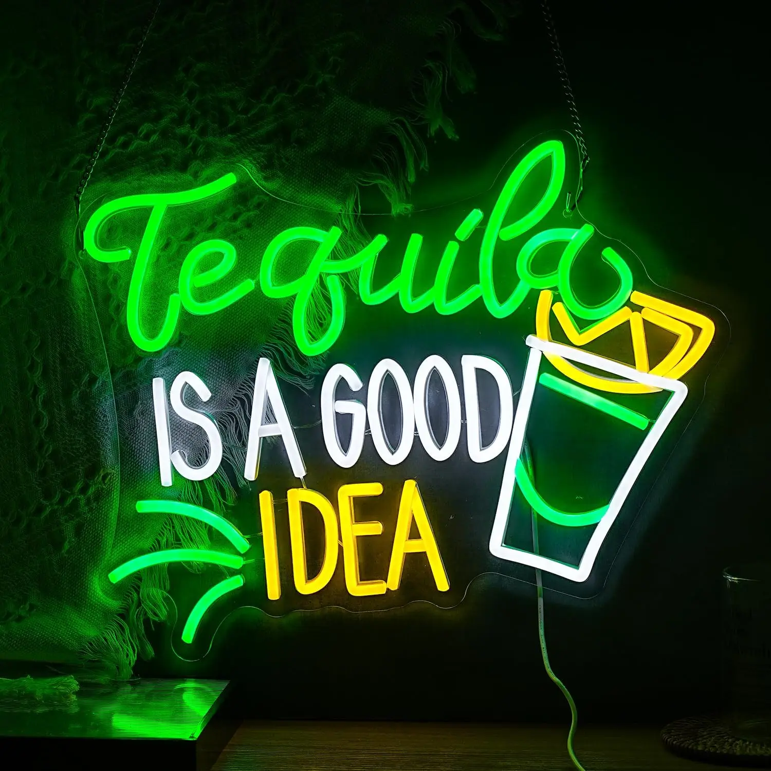 Tequila Is A Good Idea Neon Si - Lighting Decoration Ideas For Home ulasan dan harga