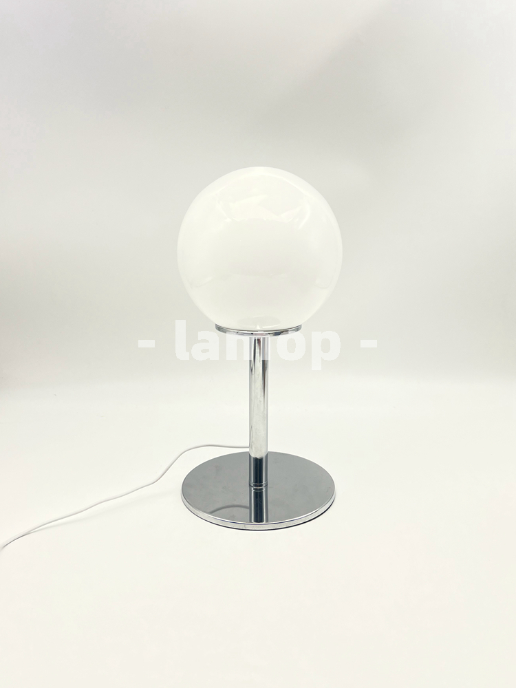 Milky White Solid Globe Chrome - Lightings Decoration ulasan dan harga