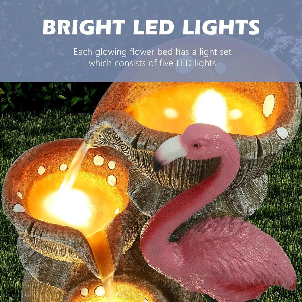 5 Tier Garden Waterfalls with  - Lighting Decor House ulasan dan harga