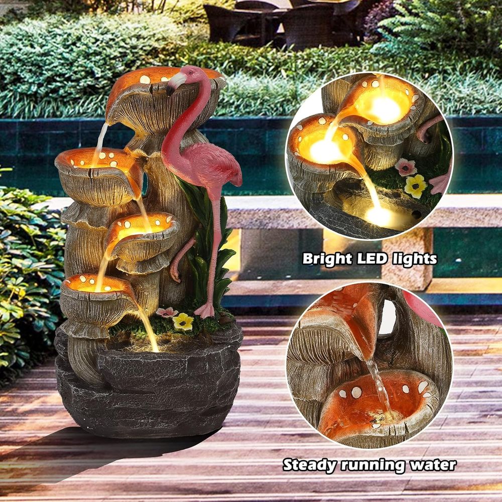 5 Tier Garden Waterfalls with  - Lighting Decor House ulasan dan harga