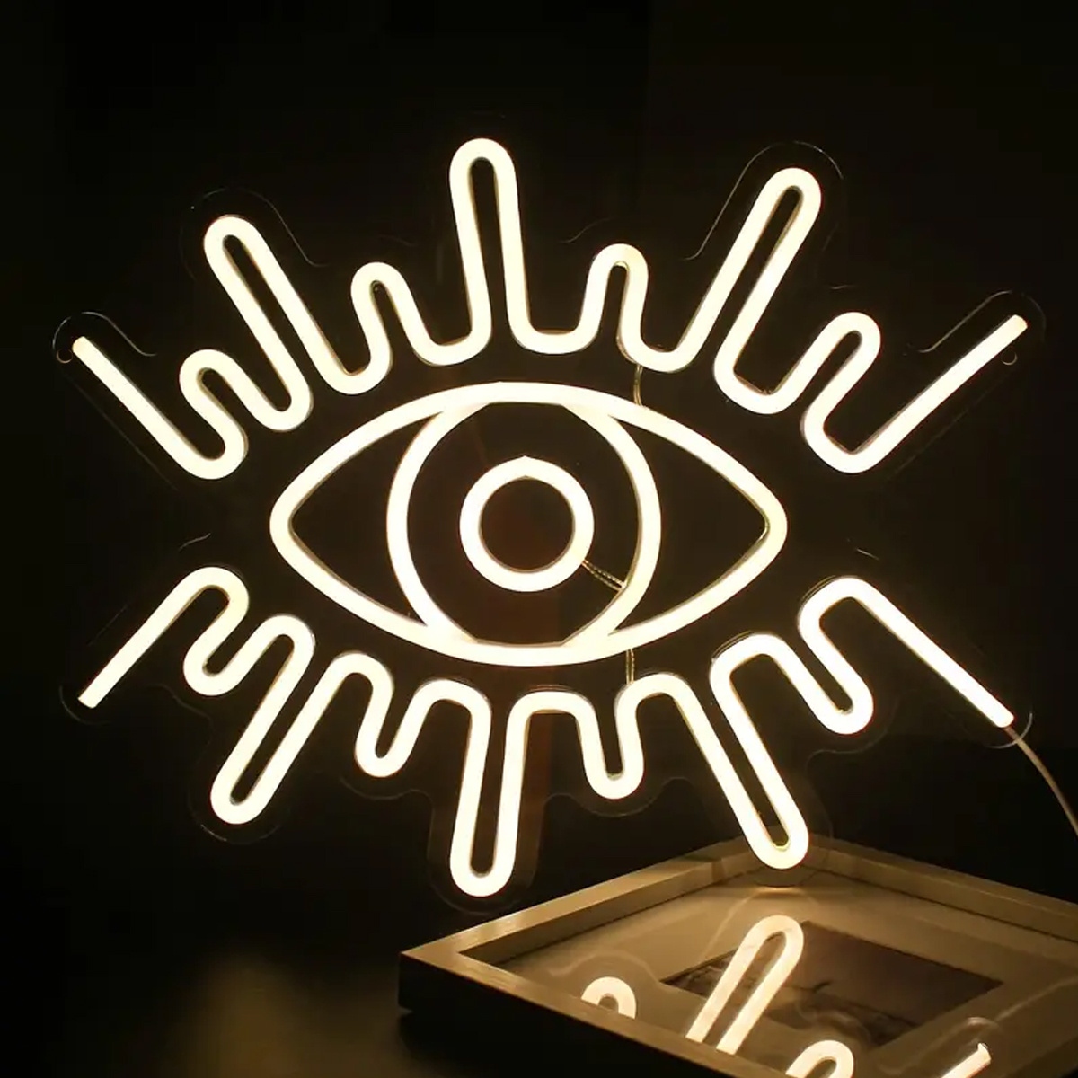 LED Neon Eye Sign, for Home, B - Lighting Decoration Ideas For Home ulasan dan harga