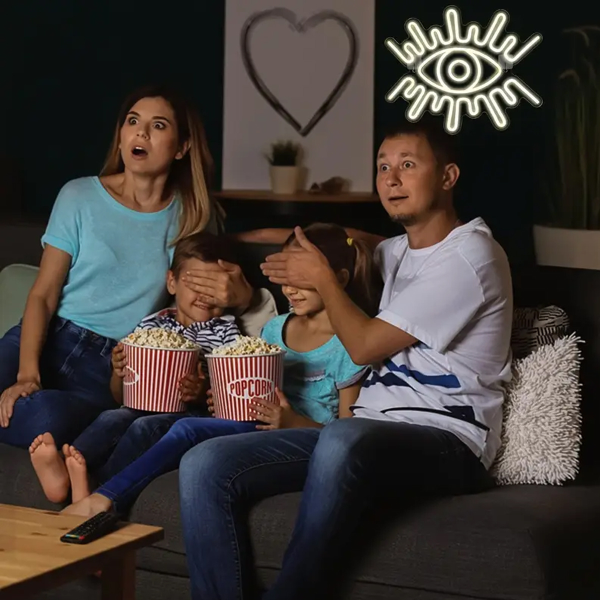 LED Neon Eye Sign, for Home, B - Lighting Decoration Ideas For Home ulasan dan harga