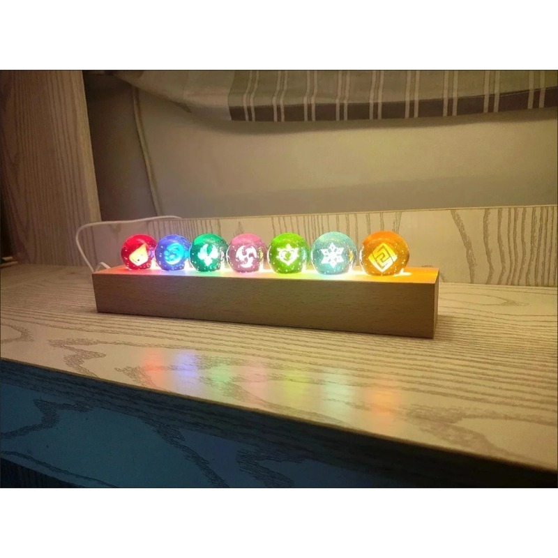 Game Genshin Impact Crystal Ba - Elements Lighting Decor ulasan dan harga