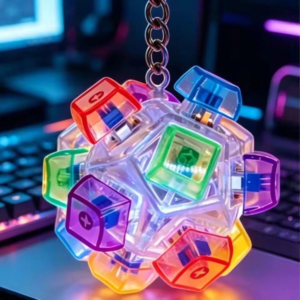 LED Light-Up Keychain Keyboard - Lighting Decoration Ideas For Home ulasan dan harga