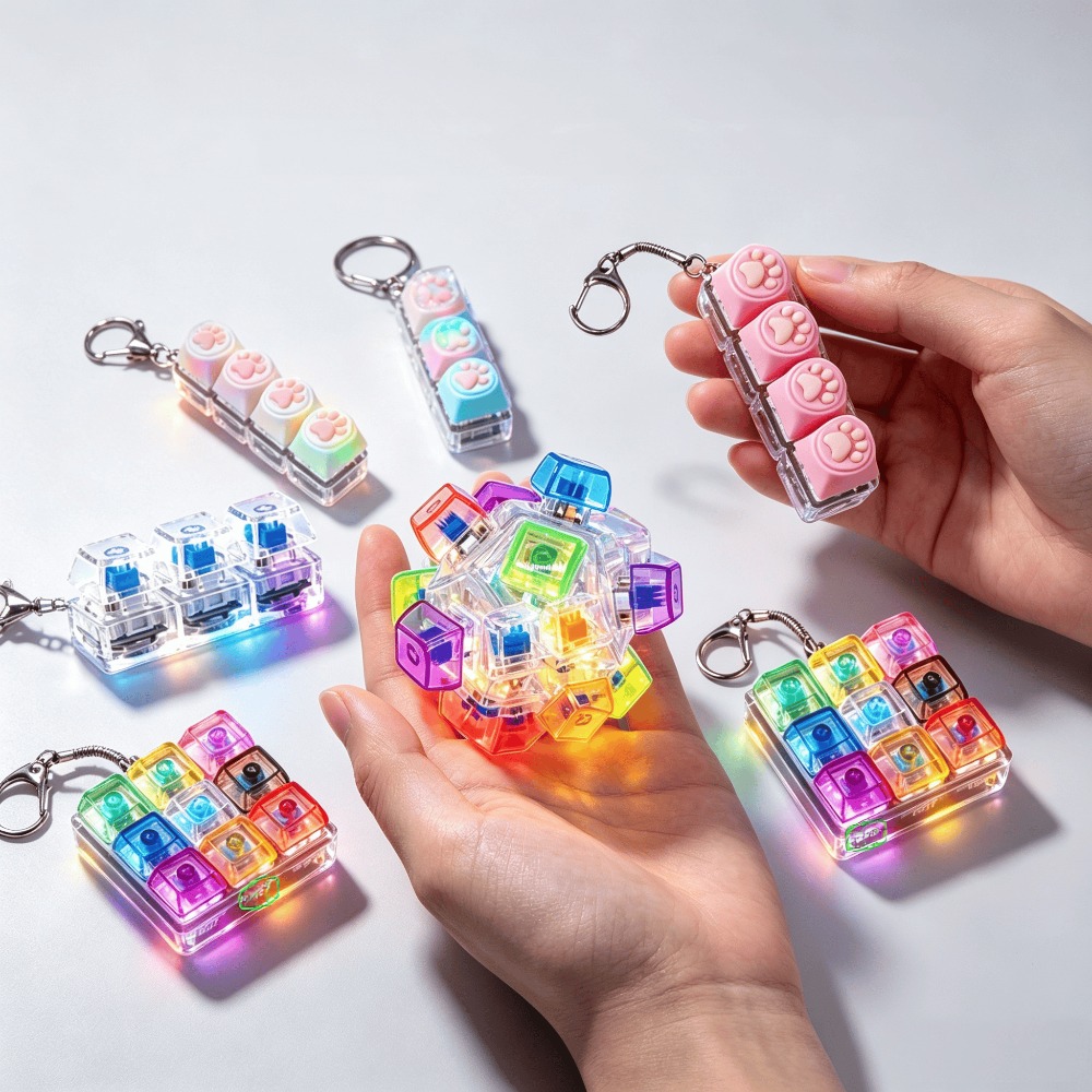 LED Light-Up Keychain Keyboard - Lighting Decoration Ideas For Home ulasan dan harga