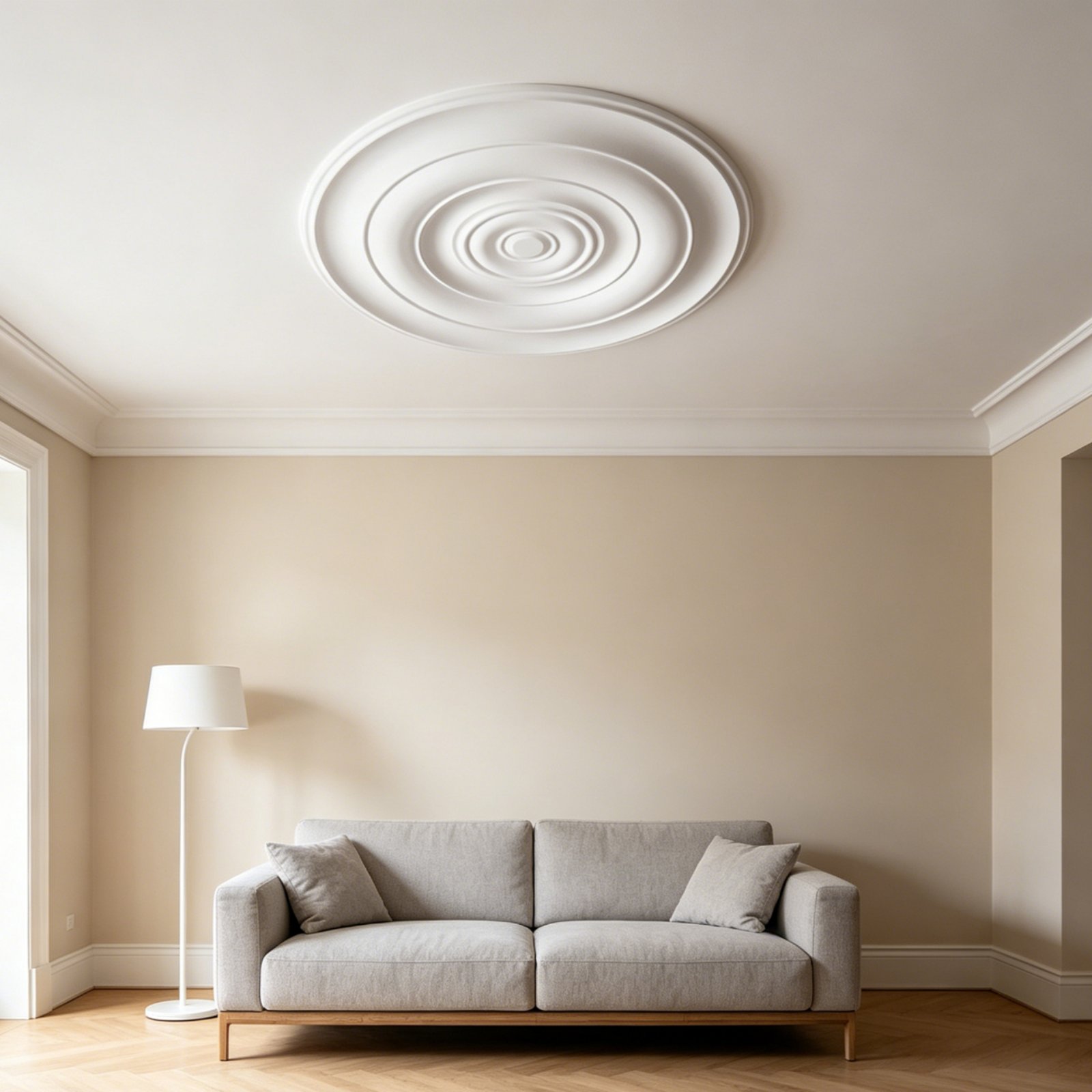 Round Ceiling Medallion Europe - Lightings Decoration ulasan dan harga