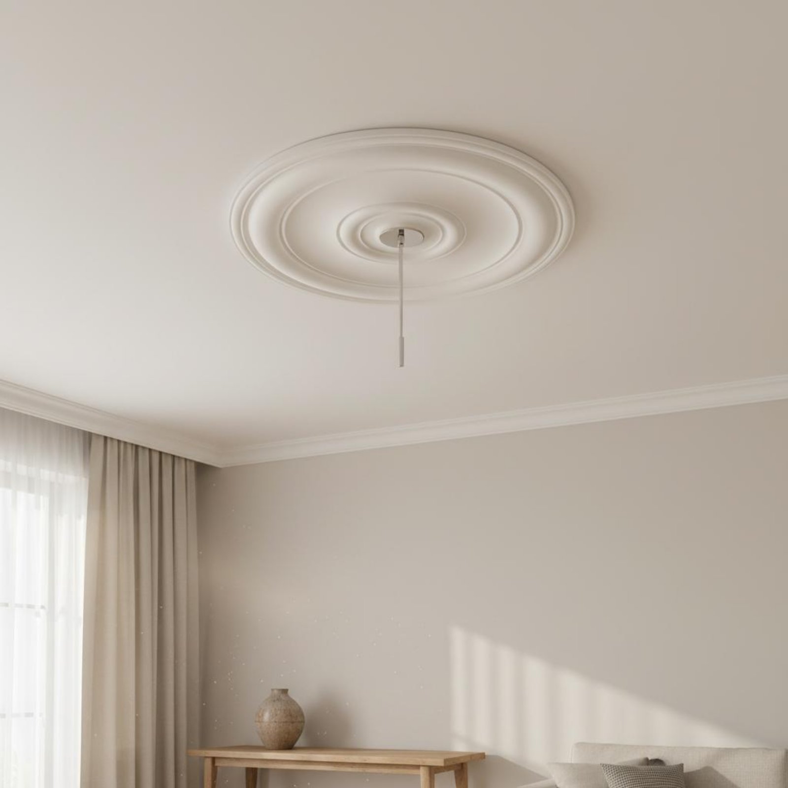 Round Ceiling Medallion Europe - Lightings Decoration ulasan dan harga
