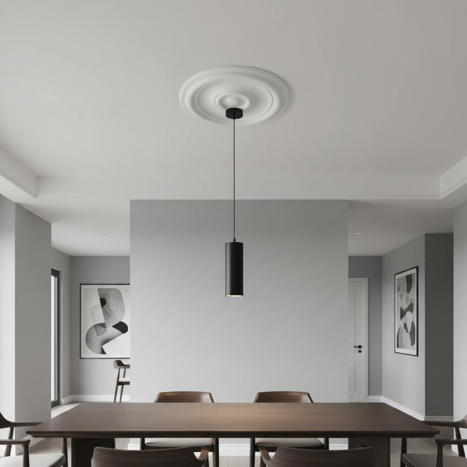 Round Ceiling Medallion Europe - Lightings Decoration ulasan dan harga