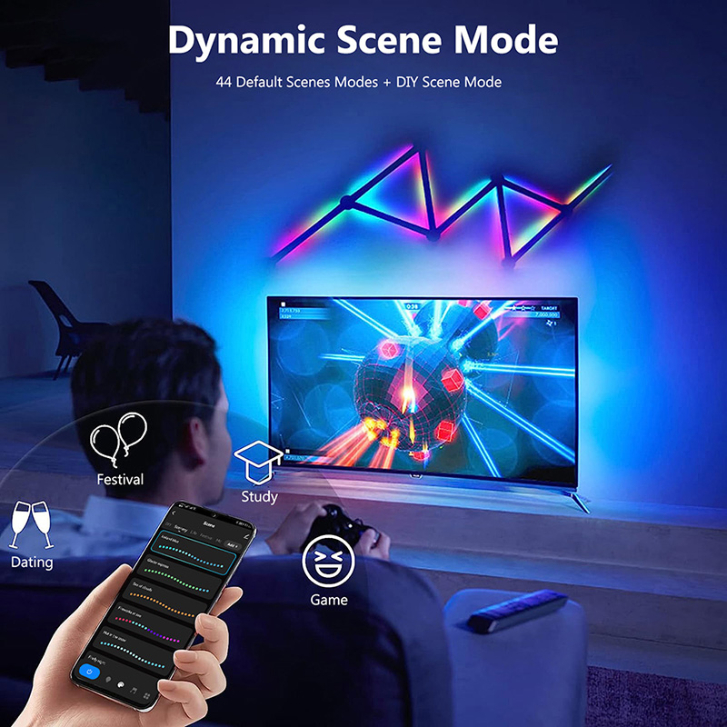 Smart RGB Wall Lamp, Bluetooth - Lighting Decor Ideas ulasan dan harga