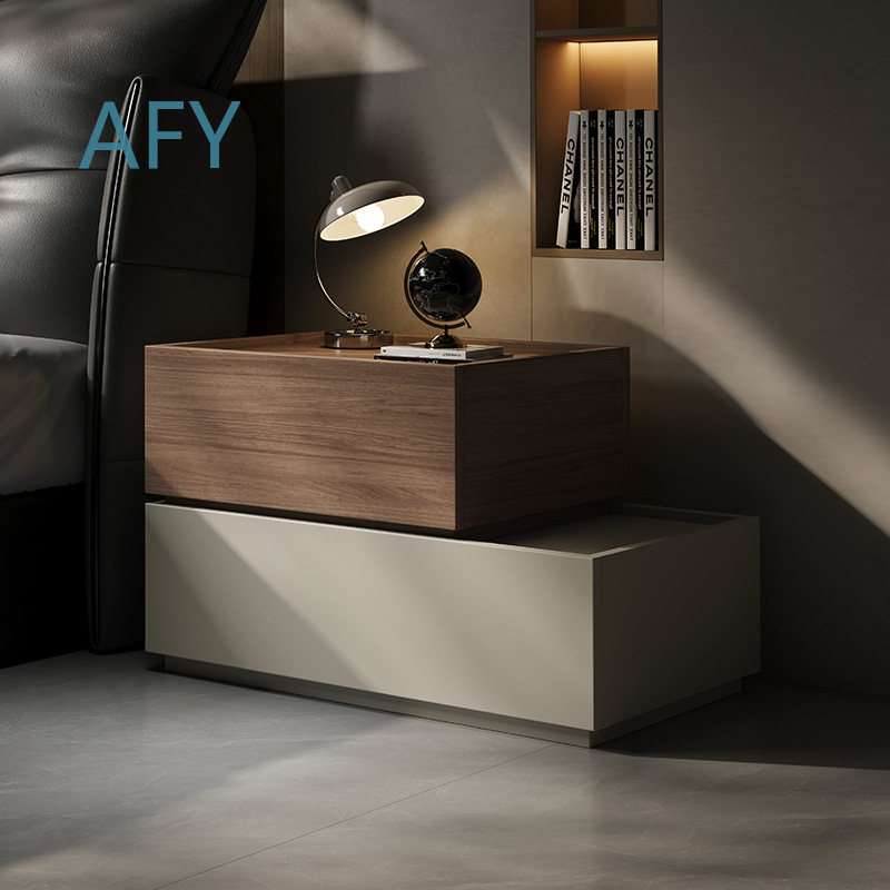 Creative Solid Wood Bedside Ta - Muji Home Storage ulasan dan harga