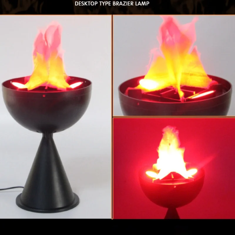 3D Fake Flame Lamp Simulation  - Lighting Decor House ulasan dan harga