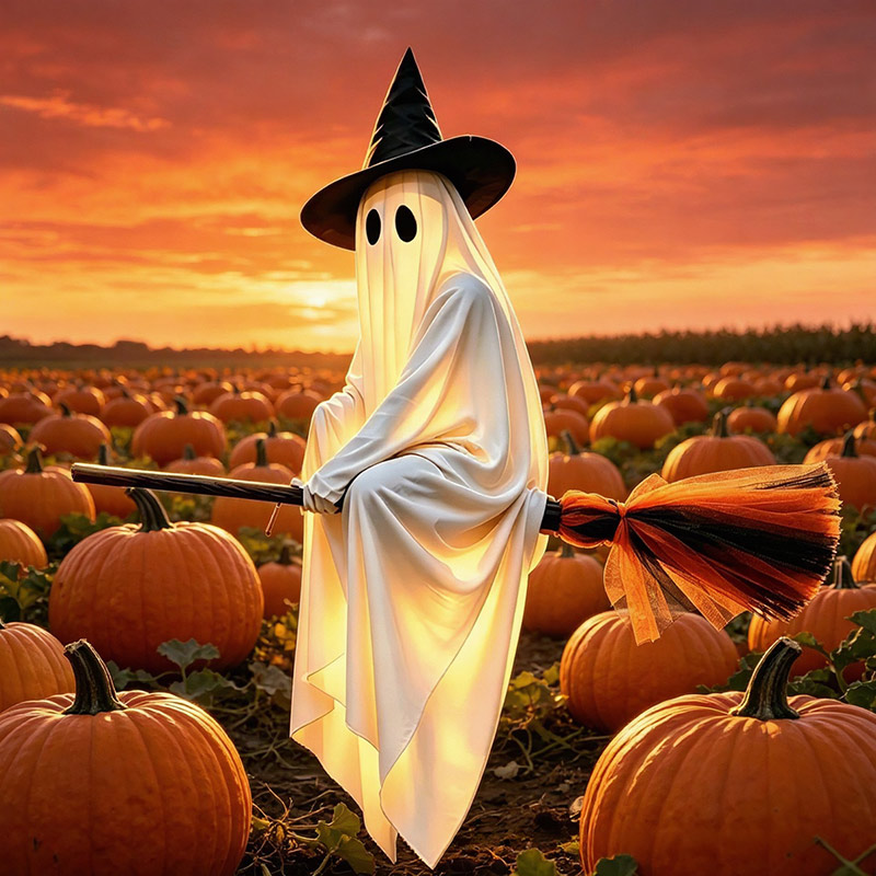 Halloween Flying Brooms And Gh - Lighting Decor House ulasan dan harga
