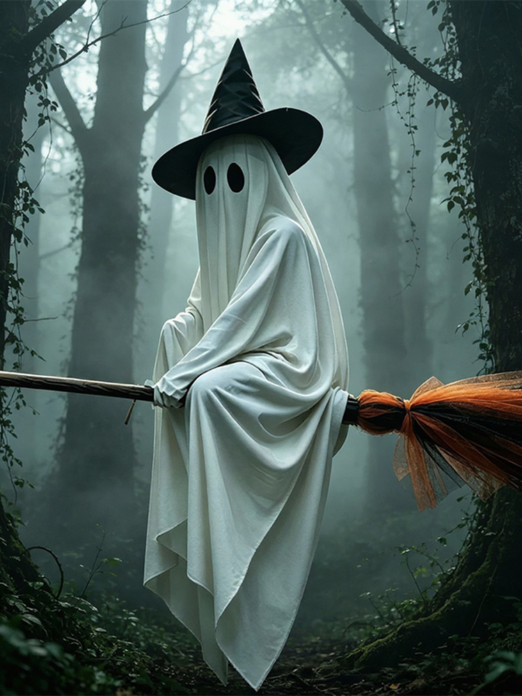 Halloween Flying Brooms And Gh - Lighting Decor House ulasan dan harga