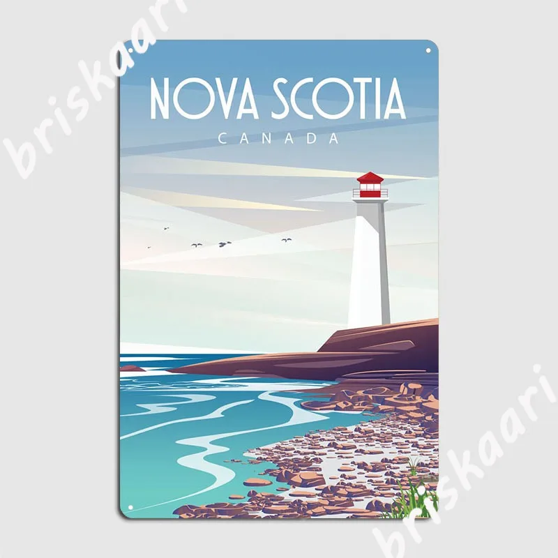 Nova Scotia Metal Sign Designi - Nova Decor & Lighting Juletrelys ulasan dan harga