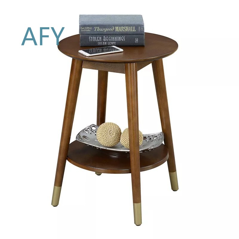 Wooden Side Table with Bottom  - Muji Home Storage ulasan dan harga
