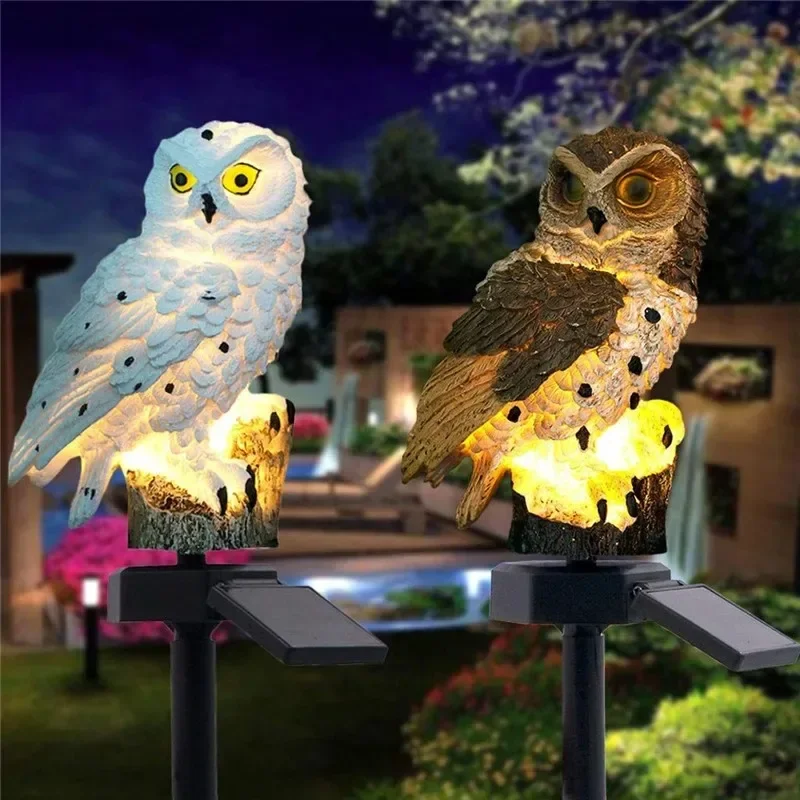 Solar Owl Statue Garden Light  - Lighting Decor Ideas ulasan dan harga