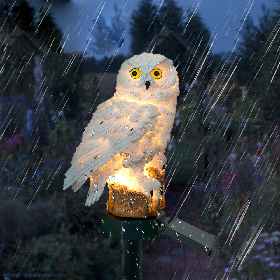 Solar Owl Statue Garden Light  - Lighting Decor Ideas ulasan dan harga