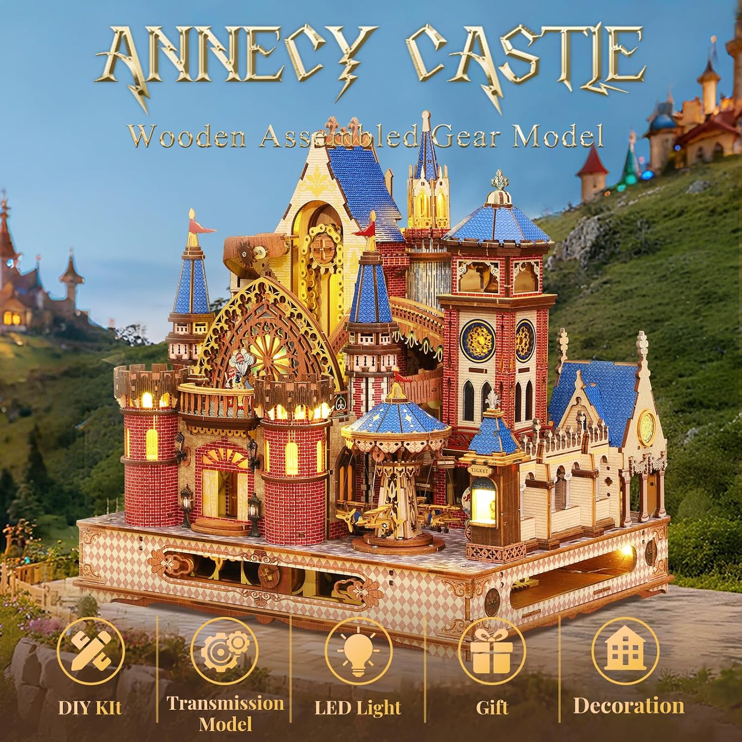 DIY 3D Wooden Puzzles for Adul - Lighting Decor House ulasan dan harga