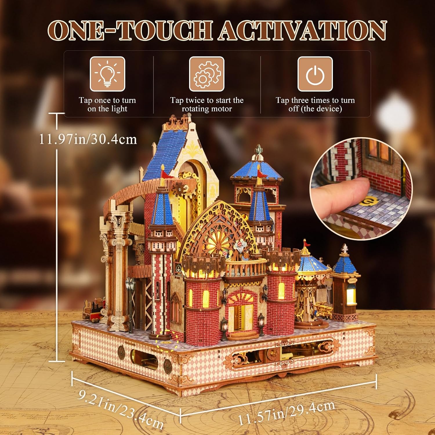 DIY 3D Wooden Puzzles for Adul - Lighting Decor House ulasan dan harga