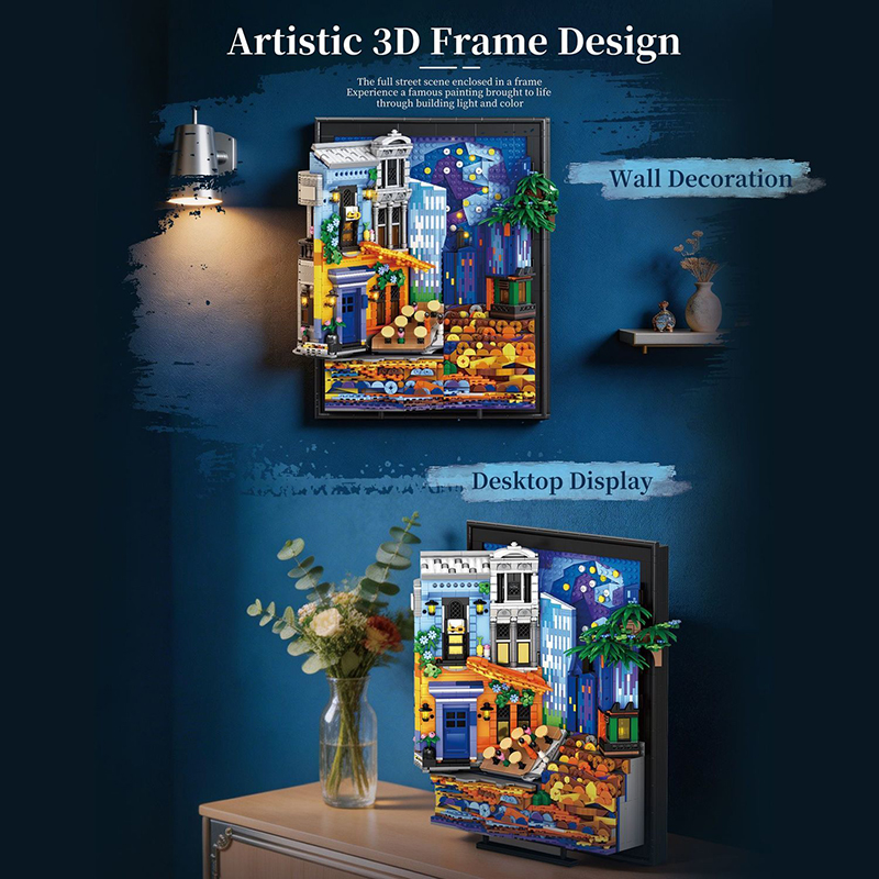 Night Sky Cafe Picture Frame B - Lighting Decoration Ideas For Home ulasan dan harga