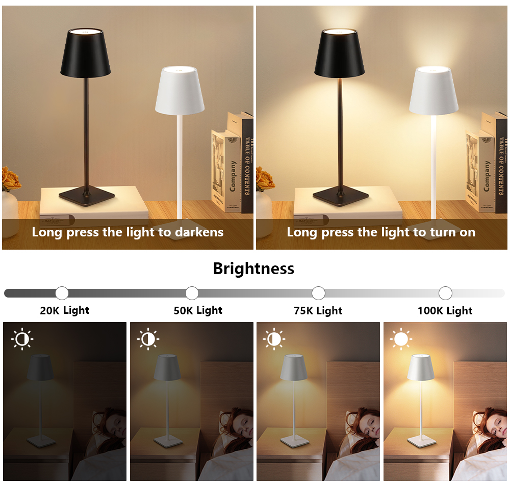 LED Rechargeable Desk Light Wi - Lightings Decoration ulasan dan harga