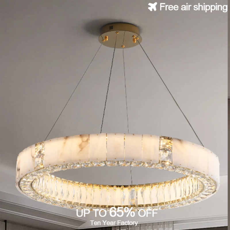 Gold Black Modern LED Chandeli - Elements Lighting Decor ulasan dan harga