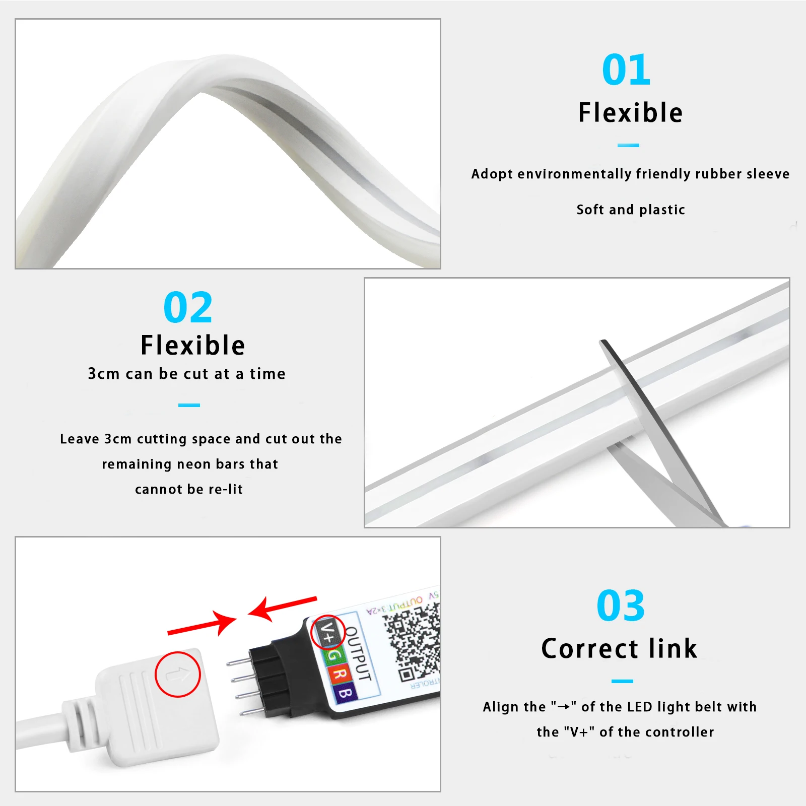 1-5m RGB LED Neon Strip Light  - Lighting Decor Ideas ulasan dan harga
